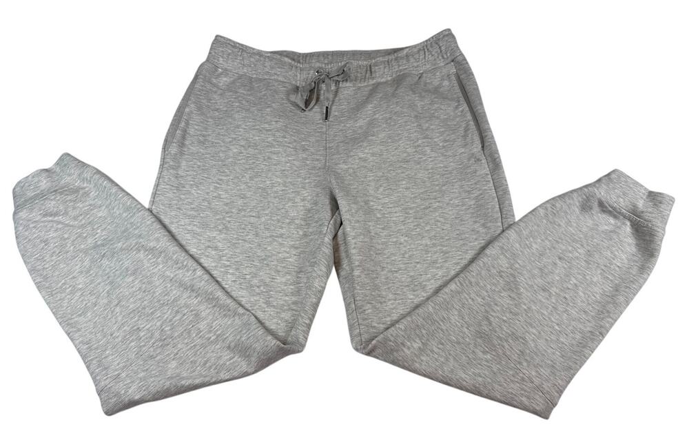 TravisMathew Women's Cloud Fleece Joggers Heather Light Grey Small S EUC